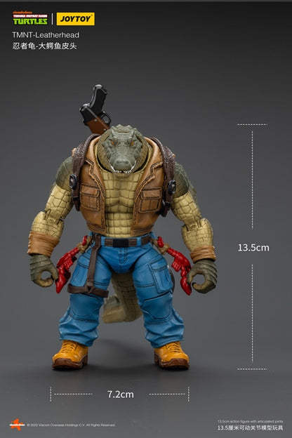 From the swampy depths of the bayou comes Leatherhead, the fearsome gator mutant from the Teenage Mutant Ninja Turtles universe, now brought to life in incredible detail by Joy Toy! This 1/18 scale action figure perfectly captures the rugged, reptilian texture and muscular build of the classic TMNT character, delivering a collectible that’s both menacing and true to the source material.