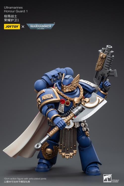 Joy Toy brings the Ultramarines to life with this Warhammer 40K 1/18 scale figure! Highly disciplined and courageous warriors, the Ultramarines have remained true to the teachings of their Primarch Roboute Guilliman for 10,000 standard years. Keeping watch over the Imperium, they personify the very spirit of the Adeptus Astartes.