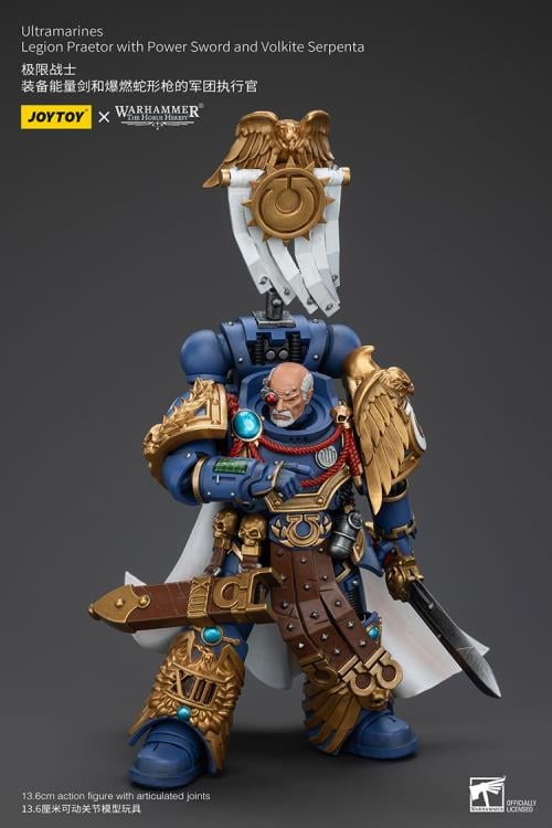 Joy Toy brings the Ultramarines to life with this Warhammer 1/18 scale action figure! Highly disciplined and courageous warriors, the Ultramarines have remained true to the teachings of their Primarch Roboute Guilliman for 10,000 standard years. Keeping watch over the Imperium, they personify the very spirit of the Adeptus Astartes.