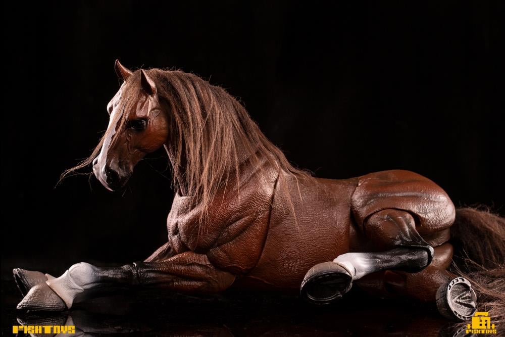 Fish Toys is proud to present a new entry in their Wilderness Series that will add some horsepower to your 1/12 collection: the Horse (Basic B Ver.)! Equipped with a full saddle, this figure includes 24 movable joints and includes a closed-mouth head sculpt with hairy lower legs. Don't miss out on adding this figure to your collection and ride off into the sunset!  Other figures shown not included (sold separately)