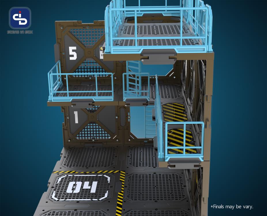 All parts of the SIB system are interchangeable, allowing you to freely customize, modify, or create multiple scenes. Each set is compatible with 1/24 and 1/18 scale action figures, or 2.5 to 3.75-inch figures; you can also modify to any other scales or sizes. When completed, the diorama is in 3D, so not only can it face 1 side, it can also display the figures in any angle.