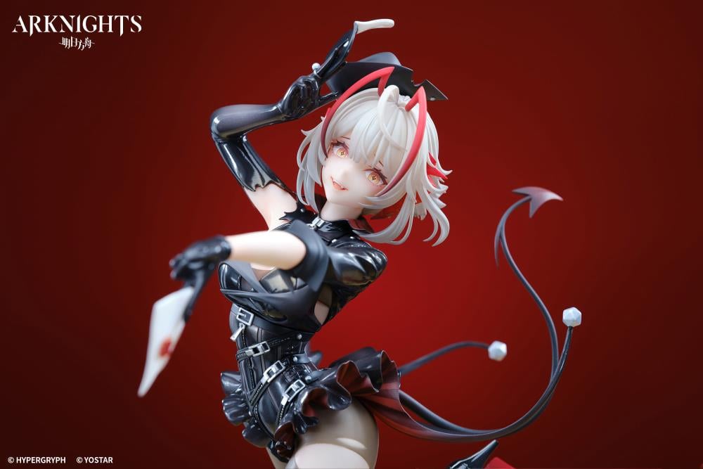 Apex is proud to present a new 1/7 scale figure from the popular mobile video game Arknights: the mercenary W! Dressed in her bold Foolish Night's Secret Letter outfit, she springs forward as she extends a hand with a mysterious letter in it. Don't miss out and add this figure to your collection today!