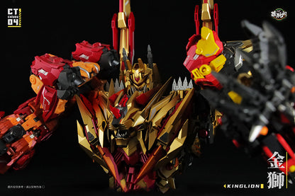 Next up in the Cang-Toys' transforming figure series are CT-Chiyou-04 Kinglion and CT-Chiyou-07 Dasirius! Kinglion transforms from a robot to a lion, while Dasirius transforms from a robot to a wolf. The set also comes with 2 cannons, an axe, and several other accessories. 