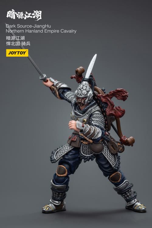 Introducing the remarkable Joy Toy Dark Source JiangHu Northern Hanland Empire Cavalry action figure. This meticulously crafted action figure brings the mystical world of JiangHu to life, capturing the essence and prowess of a legendary warrior. Every inch of this action figure showcases the artistry and craftsmanship that JoyToy is renowned for, ensuring an authentic and immersive experience for collectors and enthusiasts alike.  Dark Source JiangHu War Horse figure not included (sold separately)