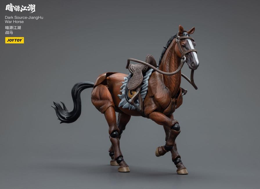 Introducing the remarkable Joy Toy Dark Source JiangHu War Horse action figure. This meticulously crafted action figure brings the mystical world of JiangHu to life, capturing the essence and prowess of a legendary warrior. Every inch of this action figure showcases the artistry and craftsmanship that JoyToy is renowned for, ensuring an authentic and immersive experience for collectors and enthusiasts alike.  Additional figure shown not included (sold separately)