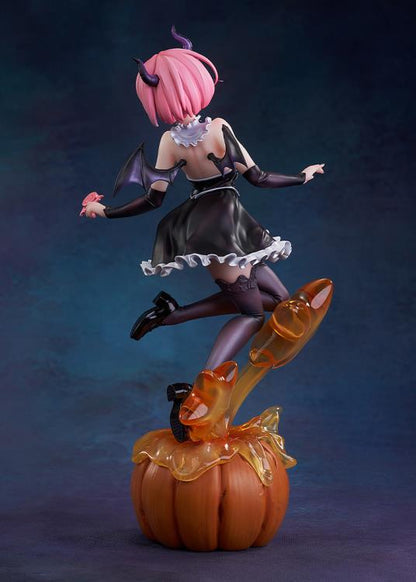 From the third season of "Re:ZERO -Starting Life in Another World-", which began airing in October 2024, come new beautiful wizard-themed figures of Rem and Ram. 

Ram is clad in an adorable wizard-style outfit that would probably allow her to be let off the hook even after playing mischievous tricks. The texture of her form-fitting costume beautifully and elegantly accentuates her physique, and the accessories, such as the arm covers and shoes, have been crafted with precise detail. Even the jack-o'-lanter