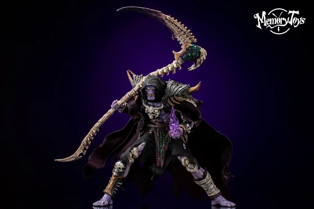 From Memory Toys comes the highly detailed Necromancer Sharman action figure featuring multiple points of articulation and an impressive array of interchangeable parts and accessories. This will make a terrific addition to any figure collection needing to be raised from the dead!