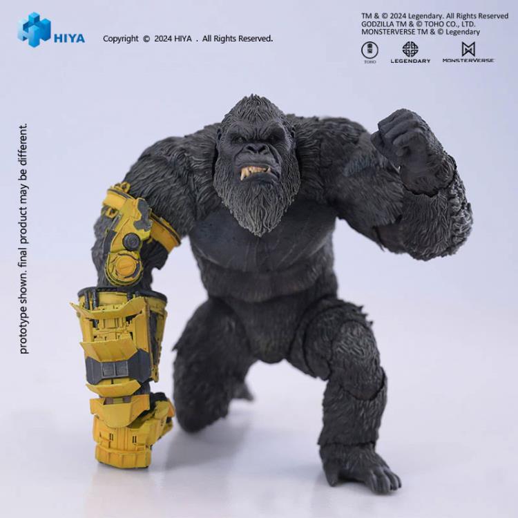 From Godzilla x Kong: The New Empire, Hiya Toys introduces the B.E.A.S.T. Glove Version of Kong, capturing the awe-inspiring presence of the great ape as he confronts a formidable new threat.

Standing at 6.2" tall, this highly detailed figure is crafted using original CG data, with multi-layered paint applications that bring his rugged fur, fierce eyes, and battle-worn chest to life. The B.E.A.S.T. Glove itself features a distressed, multi-layered finish, adding to its power and authenticity.