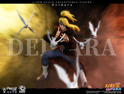 From the Naruto: Shippuden anime series comes the Deidara 1/6 scale figure by Rocket Toys! This articulated figure displays the memorable character in his Akatsuki outfit and comes with a variety of accessories and parts to create fun poses with. Don't miss out on adding this Deidara figure to your Naruto collection!