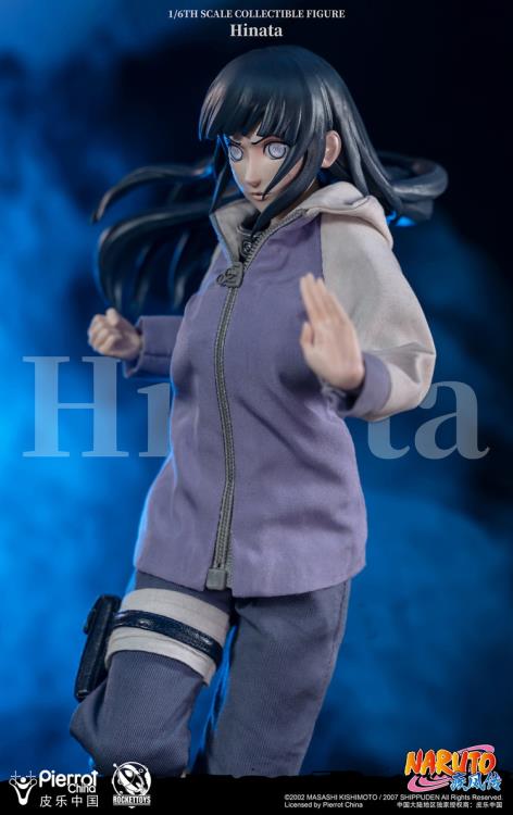 From the hit anime series Naruto: Shippuden comes a 1/6 scale collectible figure of Hinata Hyuga! This articulated figure includes her full outfit from the series, along with effect parts to replicate her double lion fist special attack. The set also comes with alternate head sculpts, interchangeable eyes, multiple hands, and shoes.