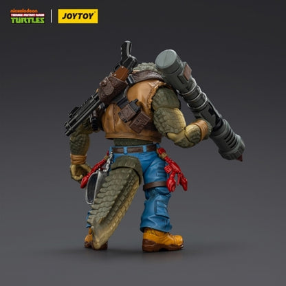 From the swampy depths of the bayou comes Leatherhead, the fearsome gator mutant from the Teenage Mutant Ninja Turtles universe, now brought to life in incredible detail by Joy Toy! This 1/18 scale action figure perfectly captures the rugged, reptilian texture and muscular build of the classic TMNT character, delivering a collectible that’s both menacing and true to the source material.