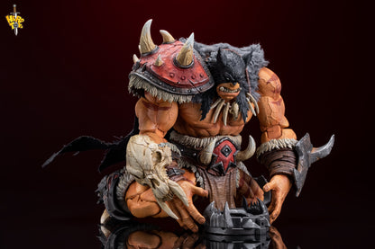 (Preorder) Hero Toys 1/10 Tribal Hunter Orc Tracker & War Bear action figure