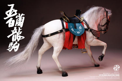 Embrace your destiny and deliver the decisive blow with this Zhao Yun Zilong figure by 303 Toys! Featuring multiple weapons and accessories, this 1/12 scale figure will be a perfect addition for any collector. Order yours today!  The Battlefield Version of this figure includes a war banner and horse for your warrior to ride on.