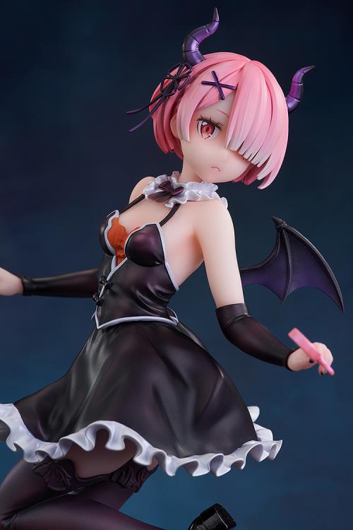 From the third season of "Re:ZERO -Starting Life in Another World-", which began airing in October 2024, come new beautiful wizard-themed figures of Rem and Ram. 

Ram is clad in an adorable wizard-style outfit that would probably allow her to be let off the hook even after playing mischievous tricks. The texture of her form-fitting costume beautifully and elegantly accentuates her physique, and the accessories, such as the arm covers and shoes, have been crafted with precise detail. Even the jack-o'-lanter