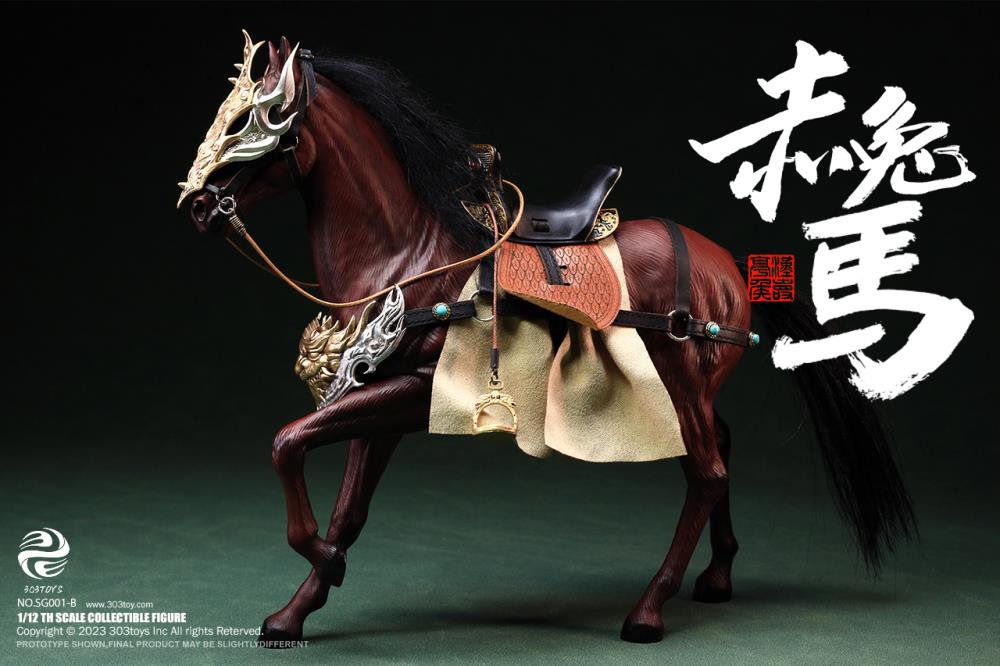 Dominate the battlefield and bring glory to your kingdom with this Guan Yu Yangchang figure by 303 Toys! Featuring multiple weapons and accessories, this 1/12 scale figure will be a perfect addition for any collector. Order yours today!  The Battlefield Version of this figure includes a war banner and horse for your warrior to ride on.