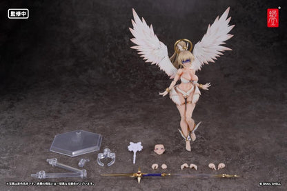 Add to your figure collection with the Angel Angela 1/12 scale action figure by Snail Shell. This figure displays Angel Angela with a golden halo and a spear. Angela is fully articulated for creating a variety of poses, along with including additional parts and accessories to customize the figure. Be sure to add it to your collection!