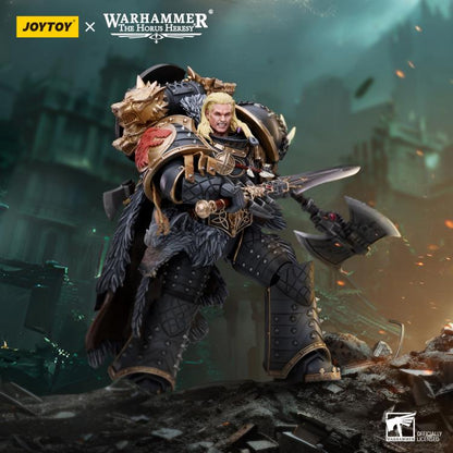 Joy Toy brings the Space Wolves to life with this Warhammer 40K 1/18 scale action figure! Savage and barbaric in their approach to warfare, the Space Wolves excel in close quarters combat. Seeking glory above all else, they nonetheless bring the might of the Emperor down on his enemies with a fury unmatched by the other Space Marine chapters.