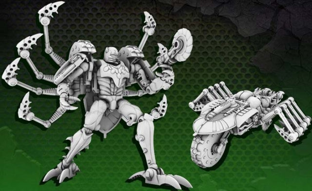 TransArt introduces their new release, BWM-11 Metal Tarantula!  Standing at 6.5 inches in robot mode, BWM-11 is Masterpiece Scale and features 4 different modes: Robot, Beast, Motorcycle and Vehicle. BWM-11 also includes 3 mini spider figures. Comes in a metallic finish with die-cast parts.