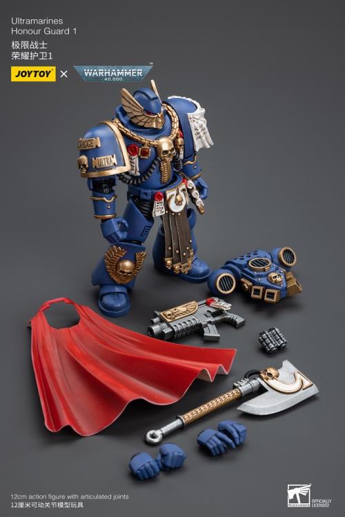 Joy Toy brings the Ultramarines to life with this Warhammer 40K 1/18 scale figure! Highly disciplined and courageous warriors, the Ultramarines have remained true to the teachings of their Primarch Roboute Guilliman for 10,000 standard years. Keeping watch over the Imperium, they personify the very spirit of the Adeptus Astartes.