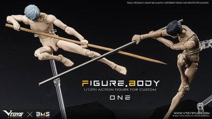 VTOYS X BMS Figure Body One series is well-known for its highly-poseable 1/12th scale figures, which is sculpted by renowned sculptor V, and the product has smooth lines and beautiful shape. After a year of repeated optimization and careful grinding, it use POM, ABS, PVC and other different materials. It has built-in framework of hardiness, high rigidity and high wear resistance, and ensures the precision and large movable range of its components, as well as the comfortable tightness of joints. As you can s