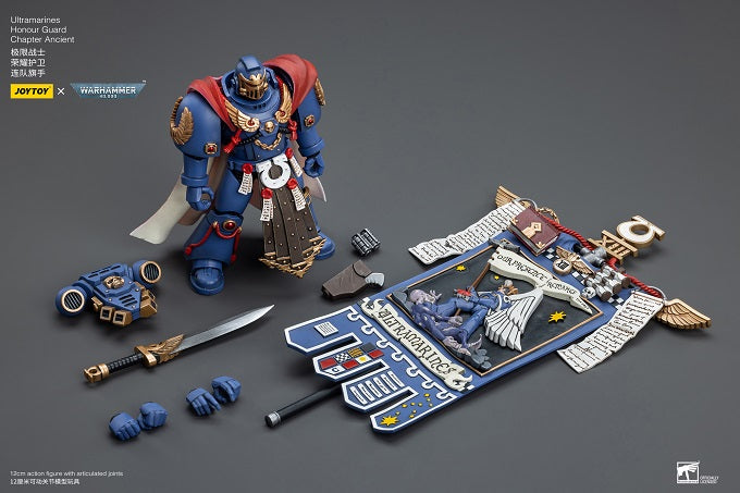 Joy Toy brings the Ultramarines to life with this Warhammer 40K 1/18 scale figure! Highly disciplined and courageous warriors, the Ultramarines have remained true to the teachings of their Primarch Roboute Guilliman for 10,000 standard years. Keeping watch over the Imperium, they personify the very spirit of the Adeptus Astartes.