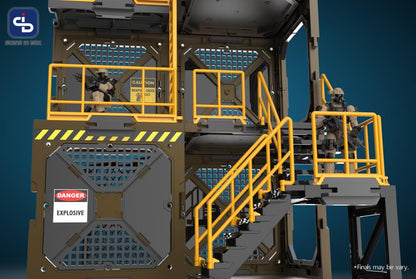 All parts of the SIB system are interchangeable, allowing you to freely customize, modify, or create multiple scenes. Each set is compatible with 1/24 and 1/18 scale action figures, or 2.5 to 3.75-inch figures; you can also modify to any other scales or sizes. When completed, the diorama is in 3D, so not only can it face 1 side, it can also display the figures in any angle.