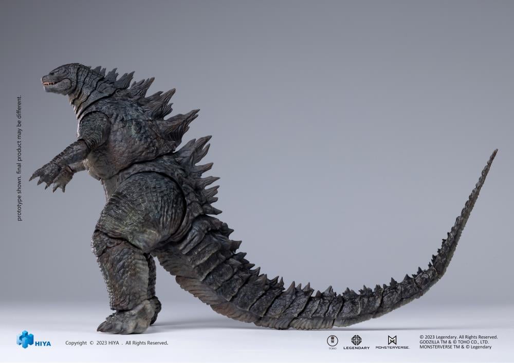 From Godzilla (2014), Godzilla joins Hiya Toys' EXQUISITE BASIC series! While Godzilla confronts significant challenges, humanity strives to comprehend the destructive power of this formidable ally, and unites with it to confront the ancient threat. This brand new Godzilla action figure stands 6.2" tall and Includes an articulated tail for posing and display in collections. Crafted with attention to detail, referencing the original CG data from the movie, every aspect of Godzilla's appearance from the film 