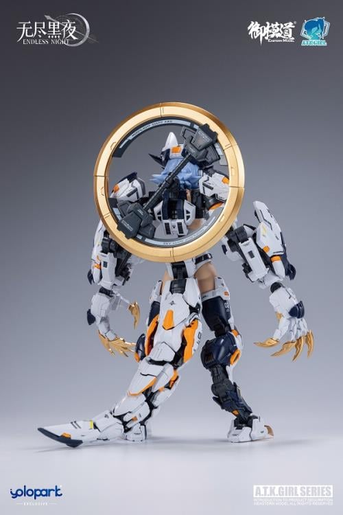 The monster wolf girl "Fenrir" is a 1/12 scale mecha-girl plastic model kit and is ready to join your collection! This highly articulated model features a white color scheme and includes a variety of parts and accessories for creating fun poses. Be sure to add this model to your collection!