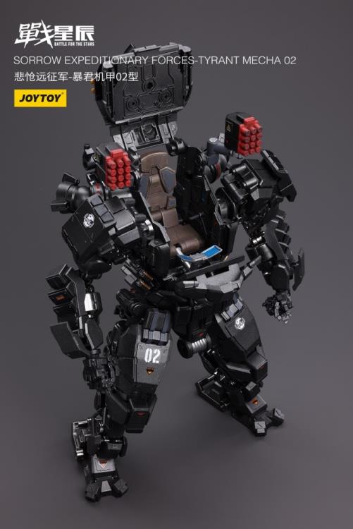 Joy Toy is proud to bring the Battle for the Stars series Sorrow Expeditionary Forces Mecha 02 figure to life in 1/18 scale form! Designed for use in bolstering your armies, this mech will be the ultimate addition to your collection! It also includes a pilot figure to take full control of the power of the Tyrant Mecha! Order yours today!