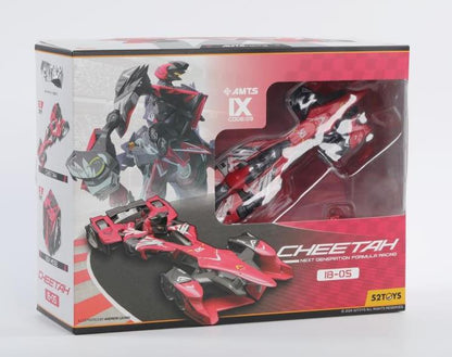 Convert, combine, and enjoy the modular designs of 52Toys' InfinityBOX series of collectibles! The IB-05 Cheetah offers as many as four different ways to convert the figure, including a vehicular form, two mecha forms, as well as the classic cube form for optimal storage opportunities. Included is a mini figure that can pose as a driver for the Cheetah's AMTS race car form.