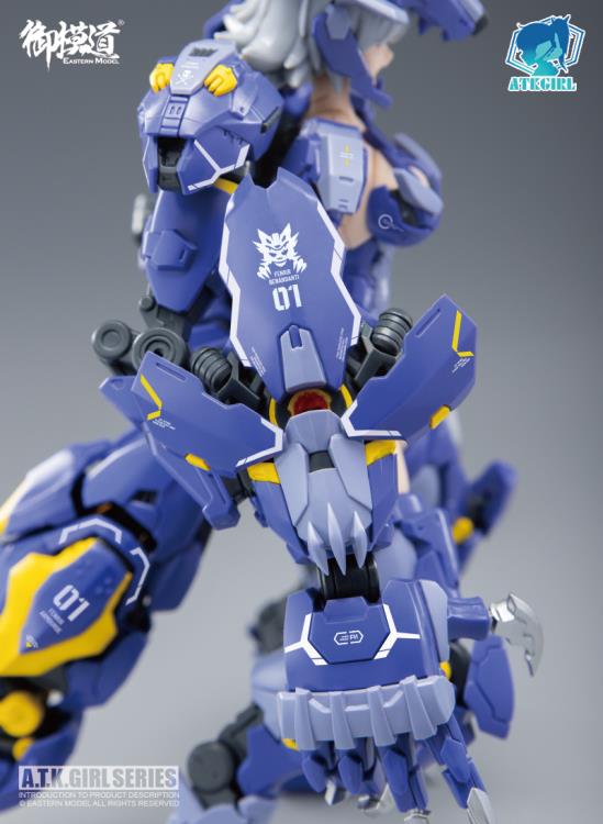 The monster wolf girl "Fenrir" is a 1/12 scale mecha-girl plastic model kit is ready to add to your collection! The wolf robot can be taken apart and used as an exoskeleton battle suit.