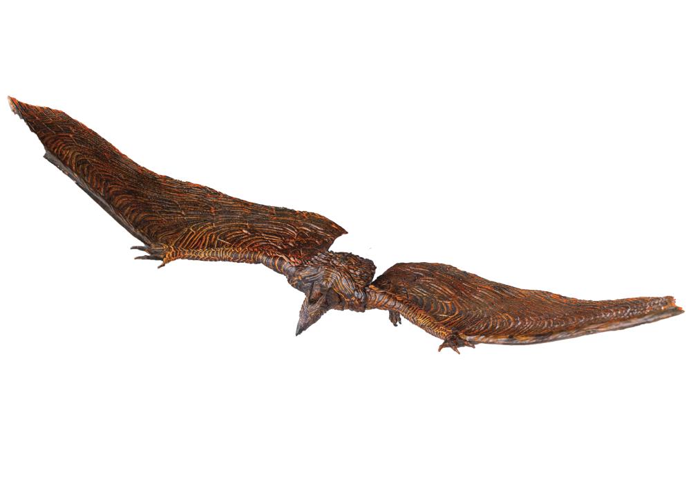 Unleash the awe-inspiring Rodan Flameborn action figure from Godzilla: King of the Monsters (2019) as it joins HiyaToys Exquisite Basic collection! This figure of Rodan vividly captures the fiery essence of the kaiju with multiple layers of paint and fluorescent coatings on the wings and head. With a wingspan of 15.74" and 13 points of articulation, this figure, featuring PVC material and built-in wires, allows dynamic poseability and adjustments to the wing's flying angle.