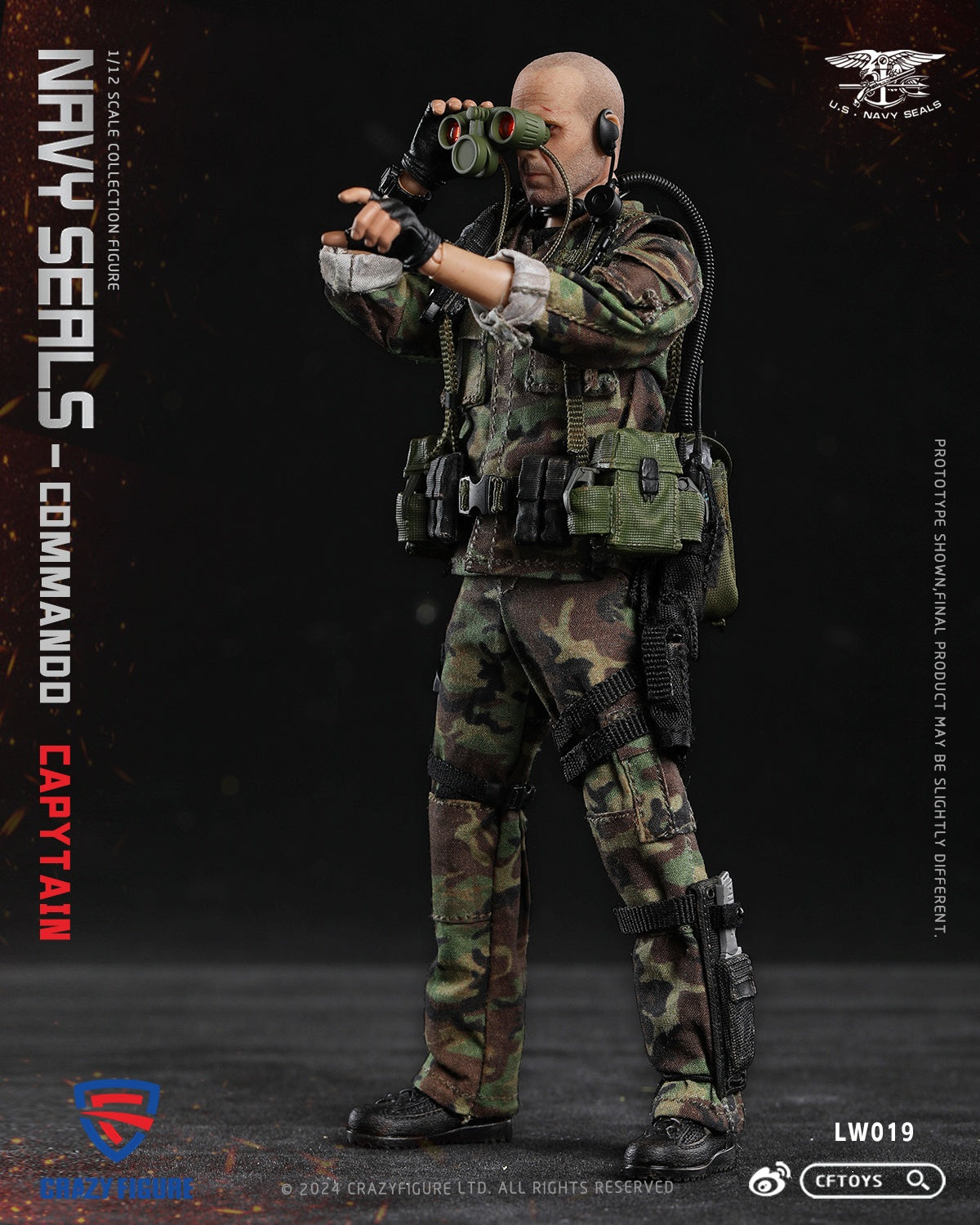 (Pre-order) Crazyfigure CF Toys 1/12 Navy seals Commando captain figure