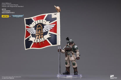 (Pre-order) Joy Toy Astra Militarum Cadian Command Squad Veteran with Regimental Standard