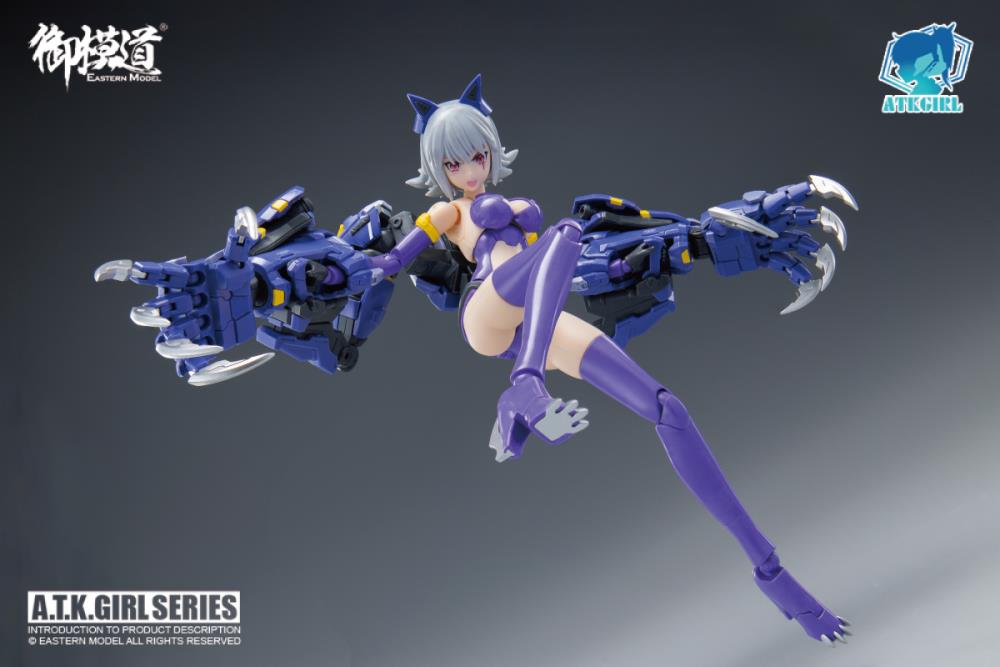 The monster wolf girl "Fenrir" is a 1/12 scale mecha-girl plastic model kit is ready to add to your collection! The wolf robot can be taken apart and used as an exoskeleton battle suit.