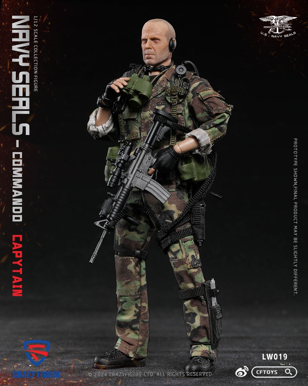 (Pre-order) Crazyfigure CF Toys 1/12 Navy seals Commando captain figure