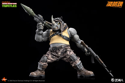 (Pre-order) Lingjihun Official Licensed TMNT 1/12 Rocksteady