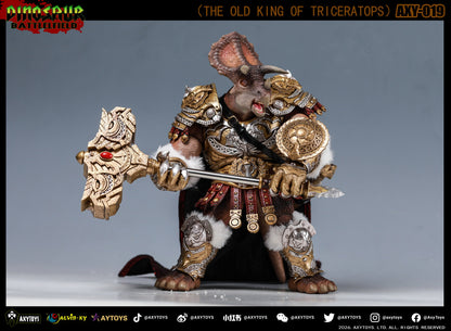 (Pre-order) Axytoys Dino battlefield King of Triceratops set of 2 (018+019 figure)