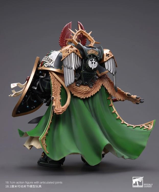 The Joy Toy Warhammer 40K Dark Angels Primarch Lion El‘Jonson action figure is a highly detailed collectible, perfect for fans of the Warhammer 40K universe. This figure captures the essence of the character’s formidable presence, making it a must-have for collectors and enthusiasts alike.