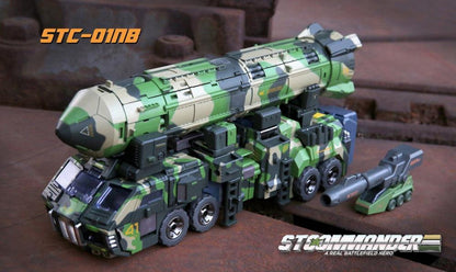 The S.T.Commander from TFC toys stands around 9.50 inches tall in robot made and transforms into a weapons transport vehicle.  The S.T.Commander figure is highly articulated and features real rubber tires and an assortment of armor pieces.