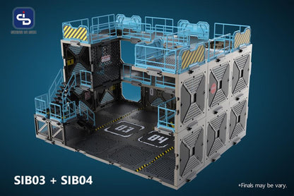 All parts of the SIB system are interchangeable, allowing you to freely customize, modify, or create multiple scenes. Each set is compatible with 1/24 and 1/18 scale action figures, or 2.5 to 3.75-inch figures; you can also modify to any other scales or sizes. When completed, the diorama is in 3D, so not only can it face 1 side, it can also display the figures in any angle.