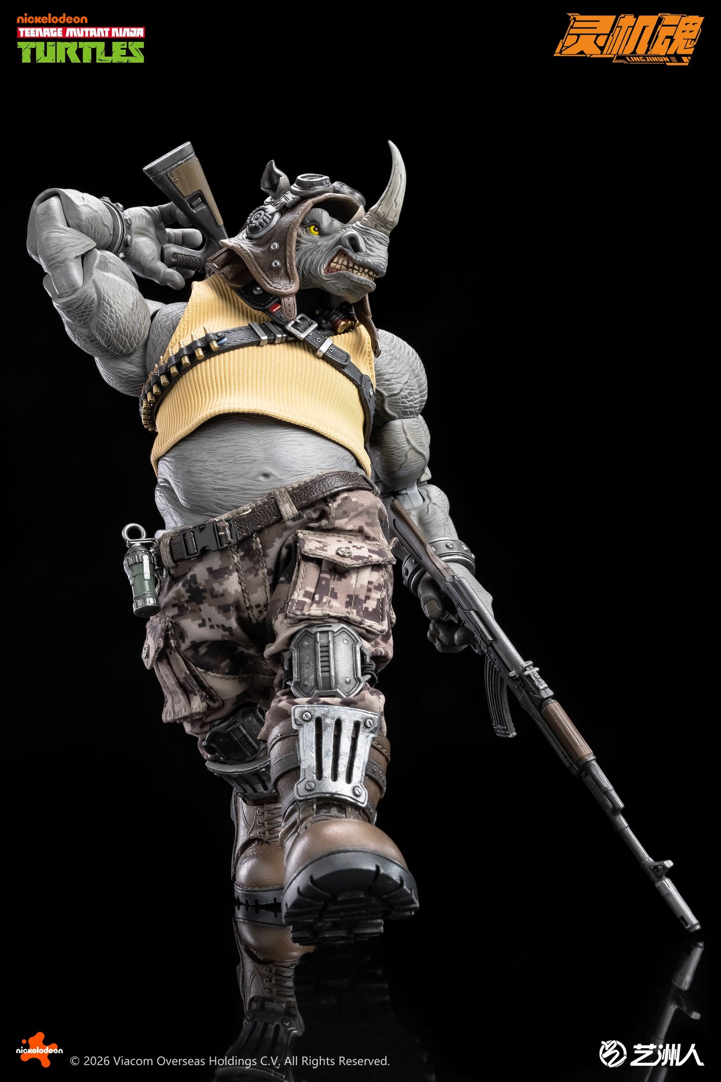 (Pre-order) Lingjihun Official Licensed TMNT 1/12 Rocksteady