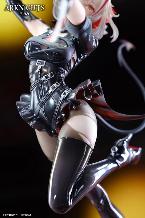 Apex is proud to present a new 1/7 scale figure from the popular mobile video game Arknights: the mercenary W! Dressed in her bold Foolish Night's Secret Letter outfit, she springs forward as she extends a hand with a mysterious letter in it. Don't miss out and add this figure to your collection today!