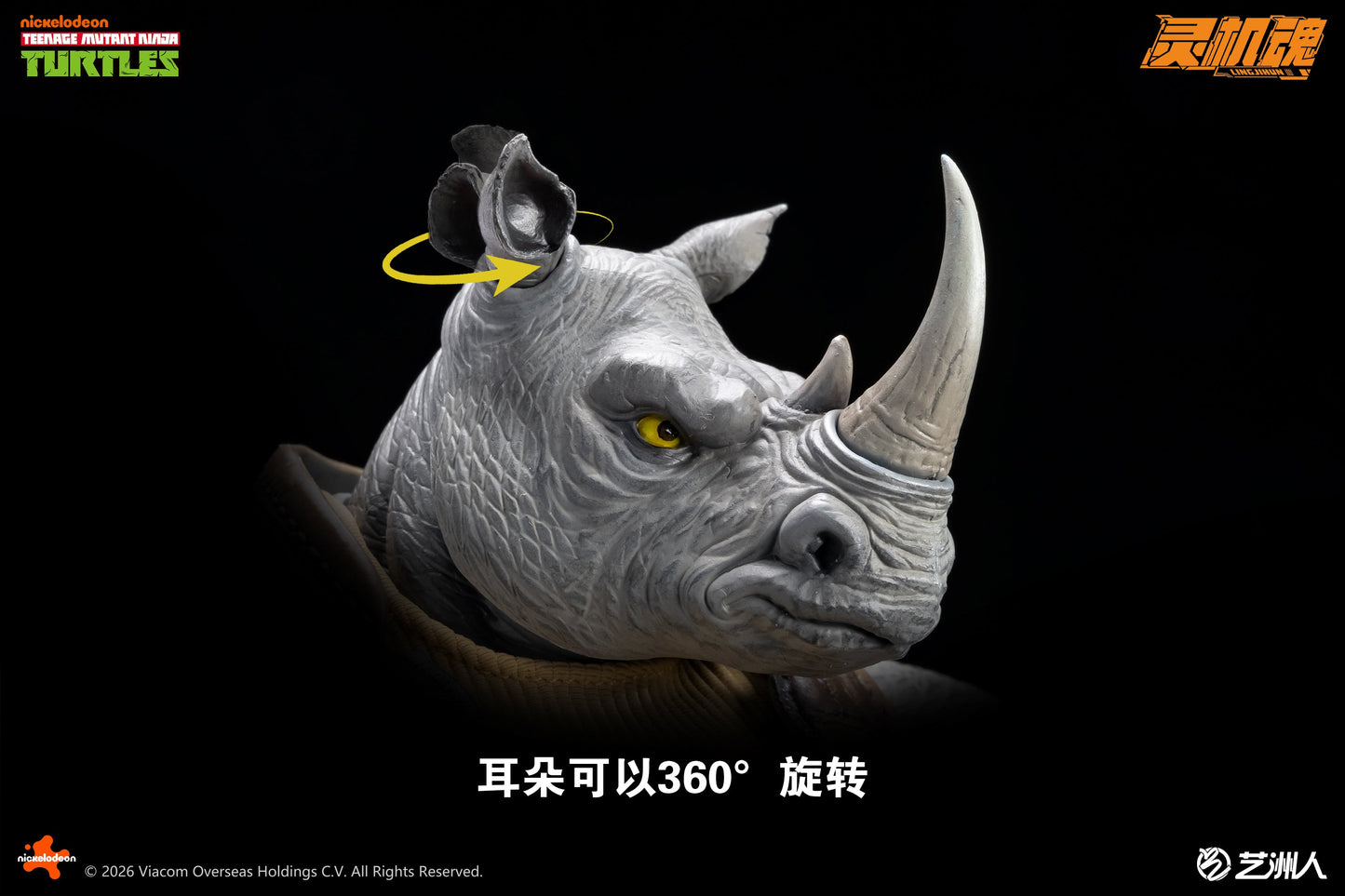 (Pre-order) Lingjihun Official Licensed TMNT 1/12 Rocksteady