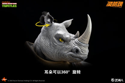 (Pre-order) Lingjihun Official Licensed TMNT 1/12 Rocksteady