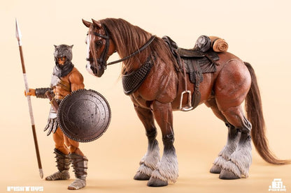 Fish Toys is proud to present a new entry in their Wilderness Series that will add some horsepower to your 1/12 collection: the Horse (Basic B Ver.)! Equipped with a full saddle, this figure includes 24 movable joints and includes a closed-mouth head sculpt with hairy lower legs. Don't miss out on adding this figure to your collection and ride off into the sunset!  Other figures shown not included (sold separately)