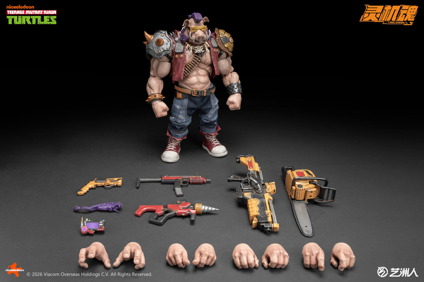 (Pre-order) Lingjihun Official Licensed TMNT 1/12 Bebop