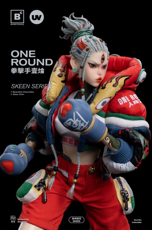 Created and designed by Zeen Chin comes the next addition to the Skeen Series from Beautiful Chemistry and Underverse, the boxer One Round. This 1/6 scale figure features stylish boxer design that features over 25 points of articulation. The figure comes with additional accessories and parts to help customize your figure. Don't miss out on adding this unique and highly detailed figure to your collection!