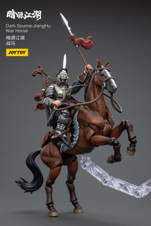 Introducing the remarkable Joy Toy Dark Source JiangHu Northern Hanland Empire Cavalry action figure. This meticulously crafted action figure brings the mystical world of JiangHu to life, capturing the essence and prowess of a legendary warrior. Every inch of this action figure showcases the artistry and craftsmanship that JoyToy is renowned for, ensuring an authentic and immersive experience for collectors and enthusiasts alike.  Dark Source JiangHu War Horse figure not included (sold separately)