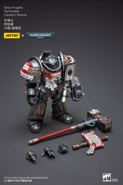 Joy Toy brings the Grey Knights to life with this Warhammer 40K 1/18 scale figure! The Grey Knights are a secret and mysterious Chapter of Space Marines specifically tasked with combating the dangerous daemonic entities of the Warp and all those who wield the corrupt power of the Chaos Gods. They were created by the Emperor with the aid of Malcador the Sigillite at the time of the Horus Heresy to serve as Humanity's greatest weapon against the threat posed by the existence of Chaos.